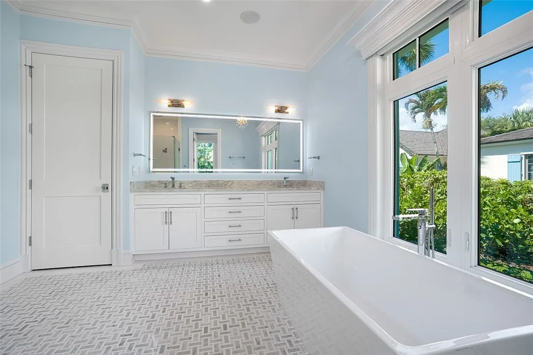 Marble master bath